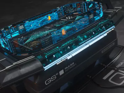 Holographic Scifi Table - C4D- Octane 3D model