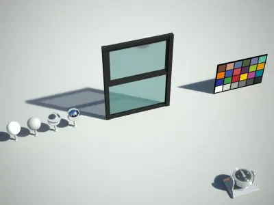 Low Poly Window Low-poly 3D model