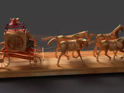 Chinese Ancient Carriage  3D model