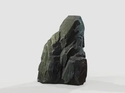 Black Rock 2 Low-poly 3D model