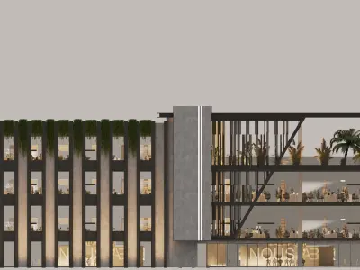 Business centre 3D model