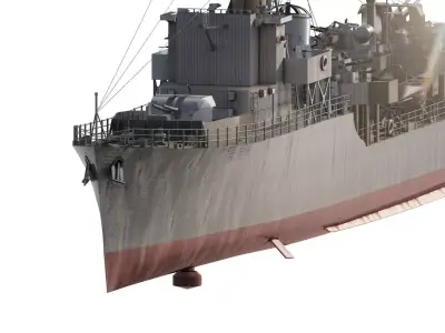 WW2 Britsh Destroyer 3D model
