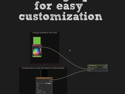 Silicone Wristband Low-poly 3D model
