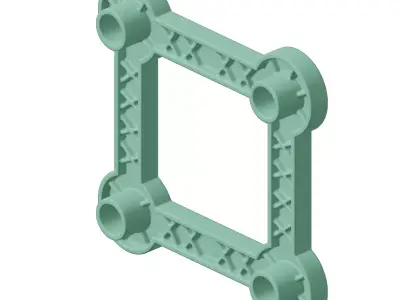 Plastic Premium Refrigerator Stand Toy 3D model