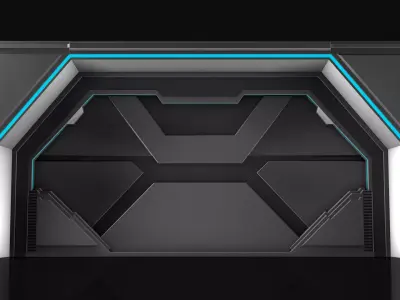  Sci Fi Door 3D model