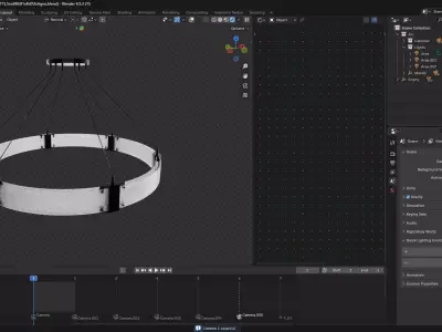 Ring Chandelier 3D model
