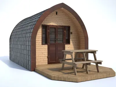 Camping Pod 3D model
