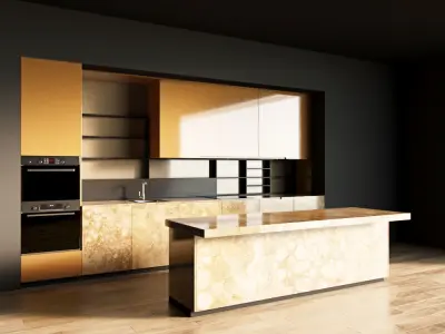 120-Kitchen12 glossy 10 3D model