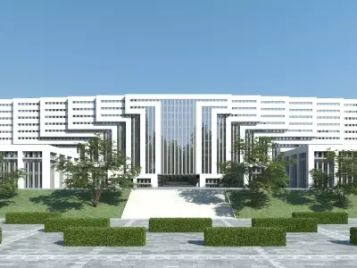 School - University Concept 3D model