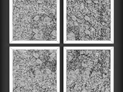 Vertical gardening 08 Low-poly 3D model