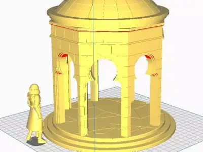 Theed Naboo Gazebo Diorama 3D print model