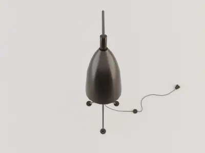 Floor Lamp 1 Lowpoly Low-poly 3D model