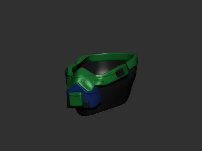 helmet high poly sculpt 3d printable  3D model 93