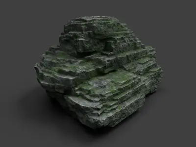 Rock 8-9 Low-poly 3D model