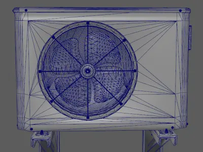 AC Unit Low-poly 3D model