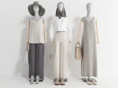 women  clothing   Character clothing 3D model