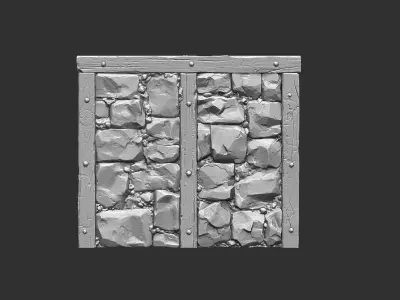 6 Medieval Wall Pack 3D model