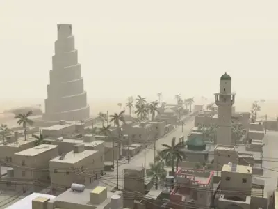 Middle Eastern Town 3D model