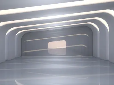 Sci Fi Tunnel 3D model 27