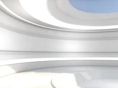 Sci Fi Room Low-poly 3D model 32
