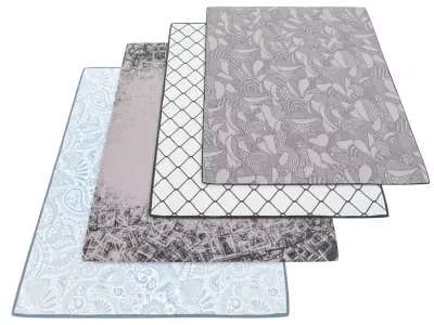 Carpet Collection 02 Low-poly 3D model