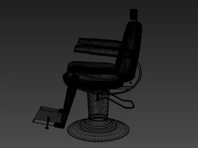 Barber Chair 3D model