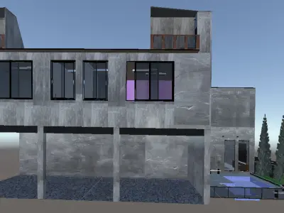 3D House Modeling Free 3D model