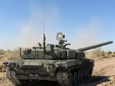 T-80BVM Army Modernization military tank 3D model