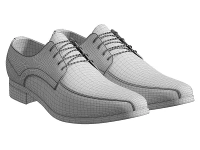 Men shoes 3D model purchase