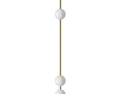 Vertical Balls Wall Lamp 3D model