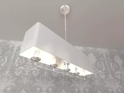 Laura Ashley Sorrento 4 Light Box Pendant  3D model