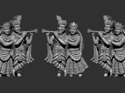 Radhe krishna  3D print model