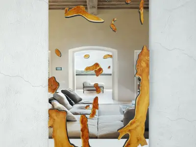 Teak Root Mirrors Collection 3D Model Pack