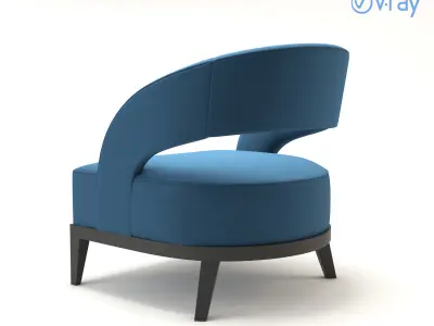 Colourful sophisticated-futuristic design-elegant style chair 3D model