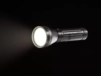 Flashlight  Low-poly 3D model