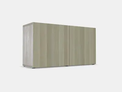 BESTA Shelf unit with doors 16 Low-poly 3D model
