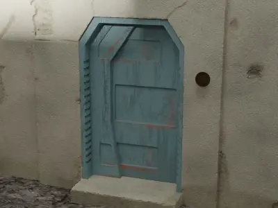 Nevarro Imperial Door 1-6 scale Hottoys 3D print model