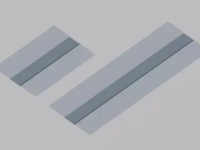 Modular Low-poly Style City Street Assets Kit Low-poly 3D model