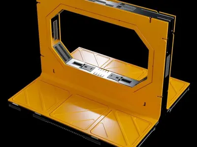 Sci-Fi Blocks Kit-Bash Set 3D model