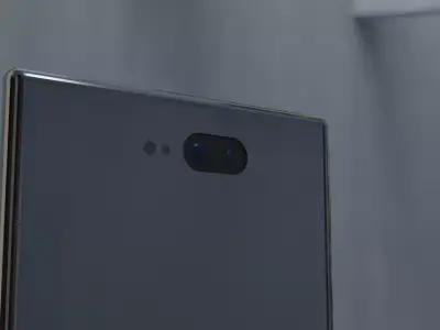 Phone metal door Free low-poly 3D model