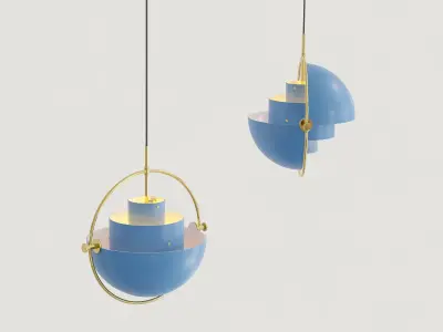 Gubi Multi-Lite Pendant 10 Lamp Set 3D model