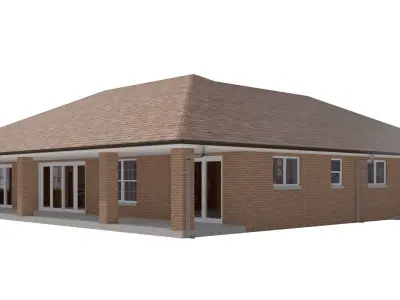 House-016 Low Poly 3D model