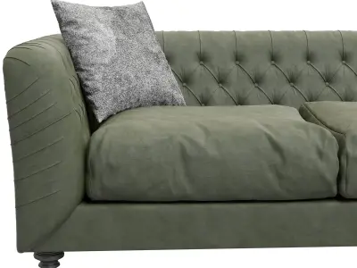 Hugo Chesterfield Sofa 3D model