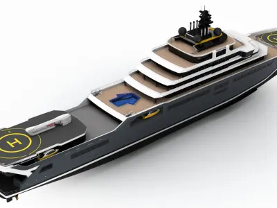 Isla Yacht 3D model