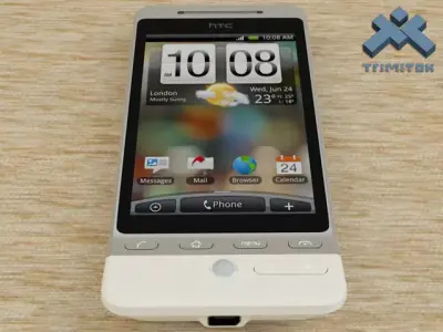 HTC Hero smartphone - 2009 - White 3D model