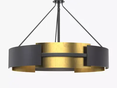 Vankirk 3 Light Drum Chandelier 3D model