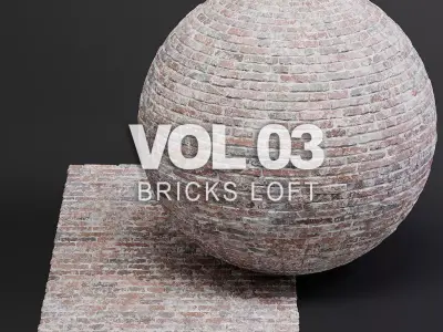 Bricks vol03 Loft 8K Seamless PBR Materials Texture