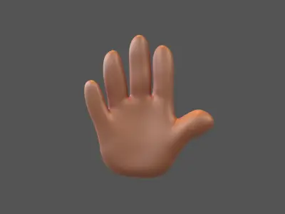 Hand v1 004 Low-poly 3D model