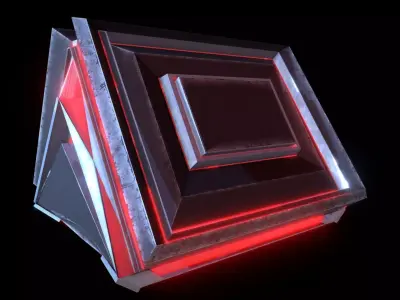 Sci-fi Chest Game Ready full 4k PBR Low-poly 3D model