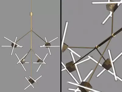 Olvidada Chandelier Lamp 3D model